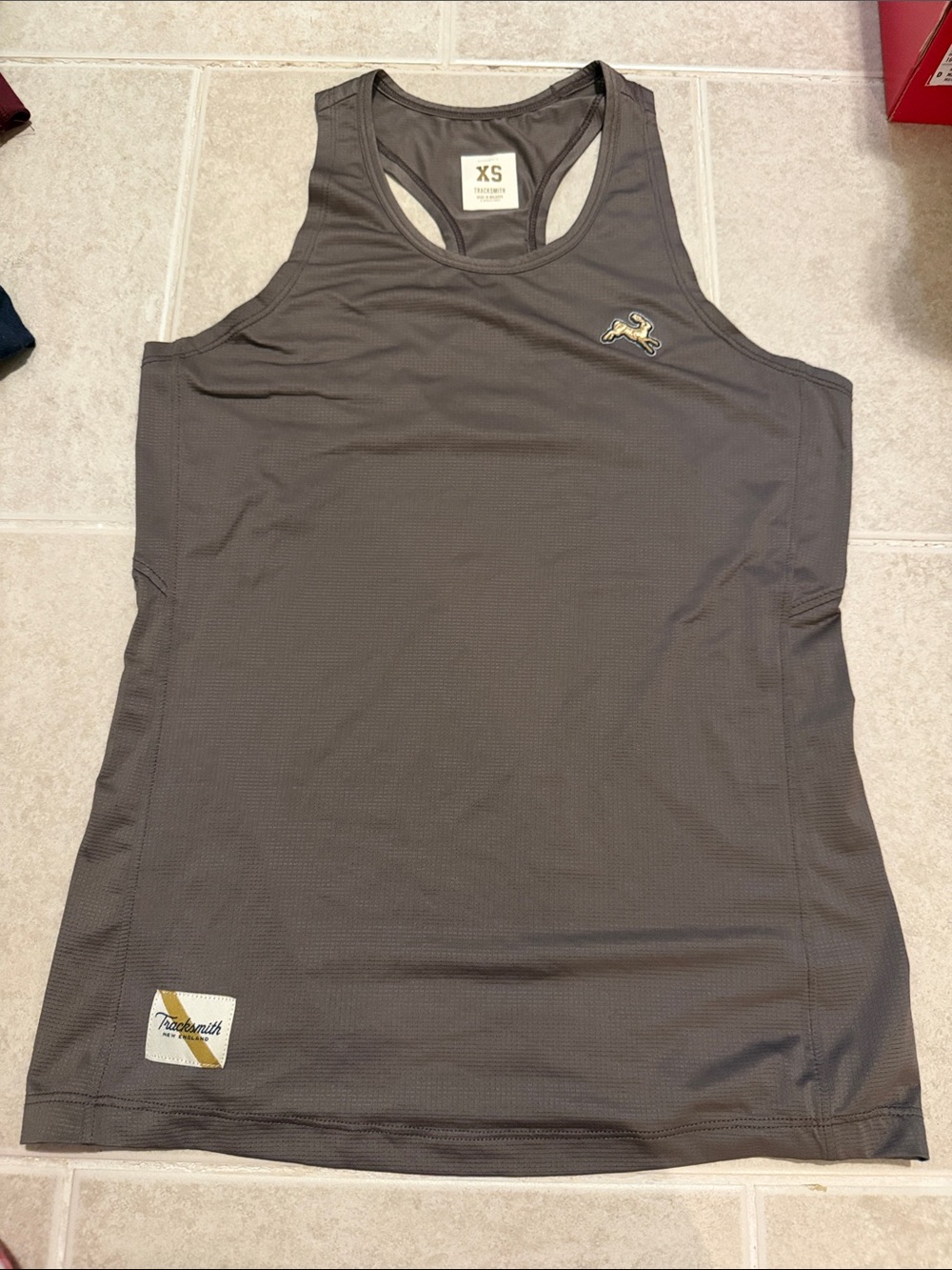 Tracksmith Women’s Purpley Charcoal Racerback Training Tank